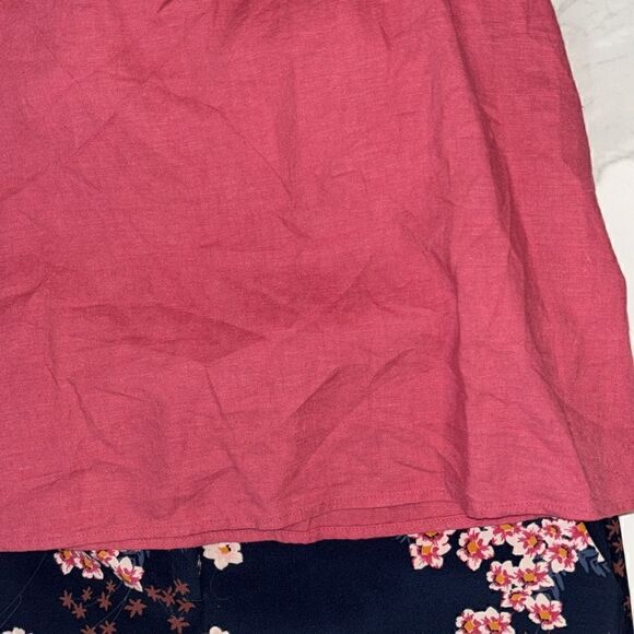 BANANA REPUBLIC LINEN-RAYON TANK in Camp Pink Sz S NWT - Picture 6 of 10